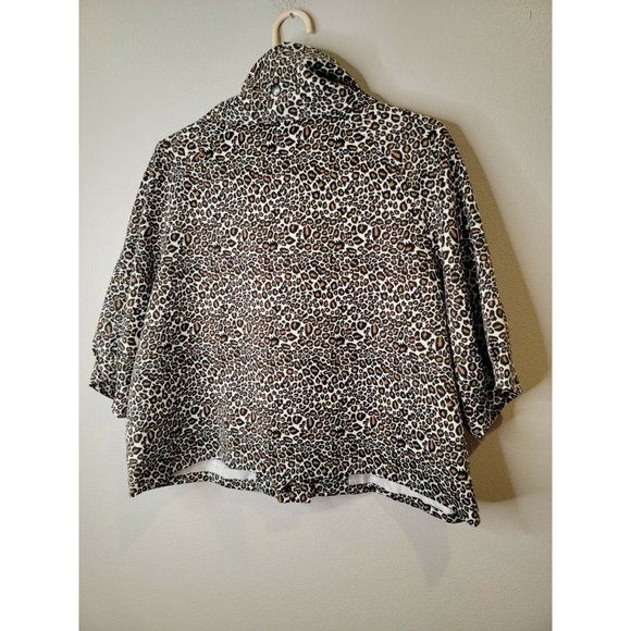 Samuel Dong Size XL Women's Jacket Animal Print Full Zip Pockets - Picture 3 of 5
